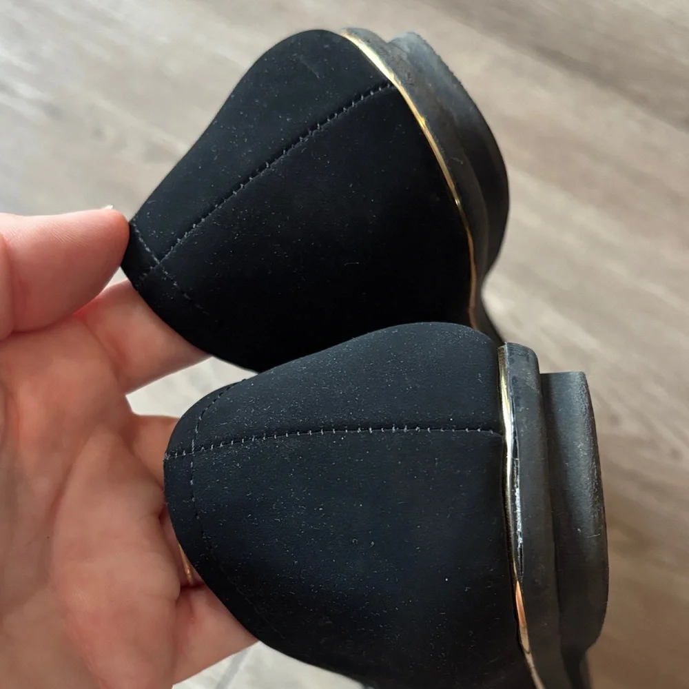 Black Rivet Aoife Girls Mary Jane Black Velvet Flat Strap Dress Shoes